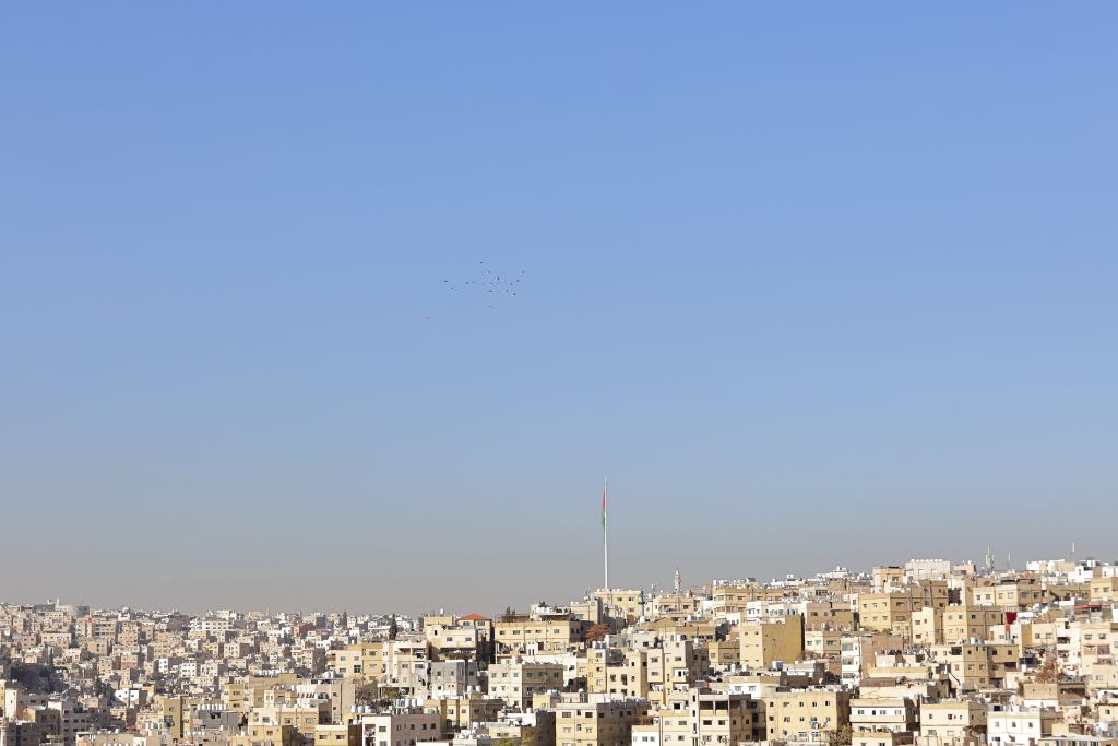 Amman centre ville, grand ciel, Jordanie