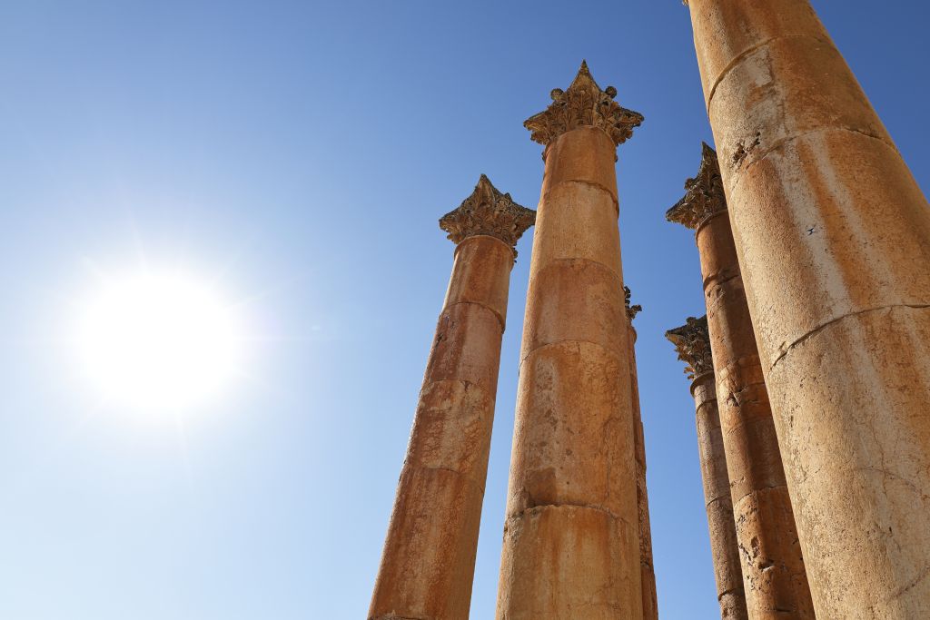Jerash Colonnes Romaines, Jordanie