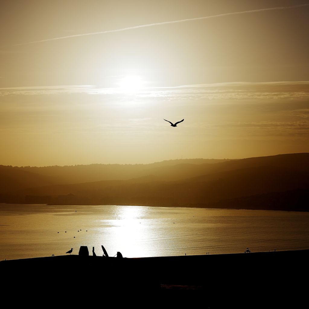 Lever de soleil sur Tanger, maroc
